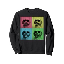Cockapoo Pop Art Funny Doodle Dog Lover Photo Booth Sweatshirt