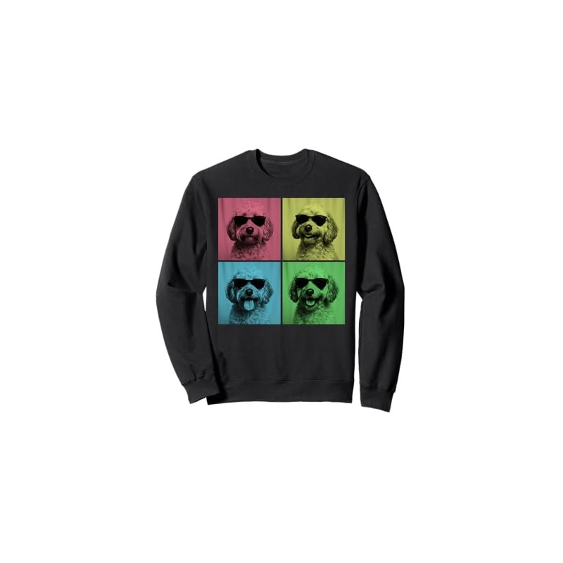 Cockapoo Pop Art Funny Doodle Dog Lover Photo Booth Sweatshirt