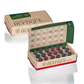Crottendorfer Duftique Incense Cones - A Small Selection of Incense Cones to Get to Know - Tasting Set - Flowers & Fruits, World Travel & Sensual Magic - 18 Incense Cones - Made in Germany