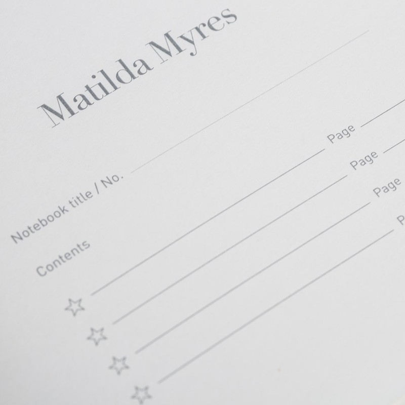 Matilda Myres Notebook - A5 Lined - Pink & Rose