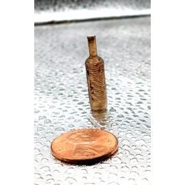 Unbranded Dollhouse Miniature -12 WINE  BOTTLES amber grunge #264