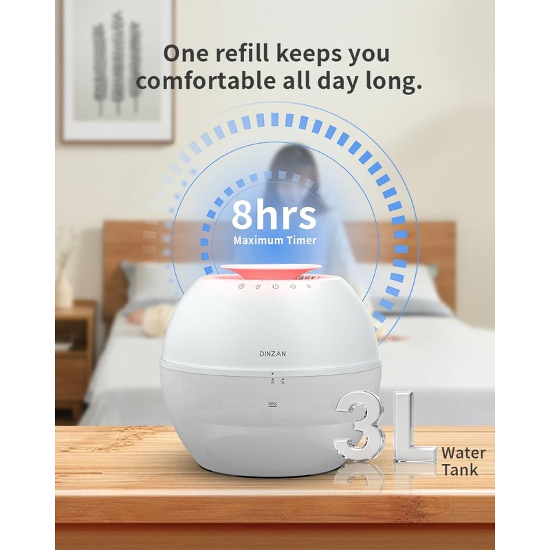 Dual-Function Humidifier & Dehumidifier 152oz Water Tank Steam distillation humidification