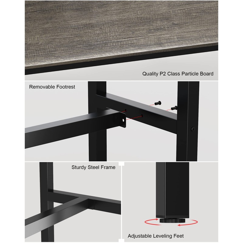 Teraves Bar Table, Bar Height Pub Table, Counter Height Table