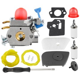 Ferilter 128CD Carburetor 128LD Air Filter Cover for Husqvarna Weed Eater 128LD 128CD 128L 128R 128RJ 28cc trimmer edger 545081848 545081850 Carburetor for Craftsman String Trimmer 358792030 358792031