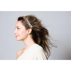 Sparkly Twisted Headbands for Women Sequins Beaded Headband Crystal Rhinestone Striped Headbands for Women Hairband Hair Hoop Holiday Party Hair Accessories for Women Girls (Color, One size)