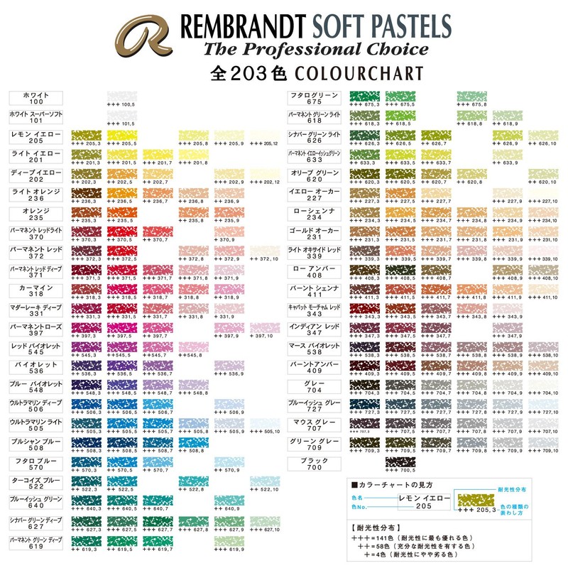 Talens : Rembrandt Soft Pastel : Permanent Green Light TR618.3