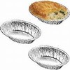 LGT Individual Oval Pie Foil Tins Trays Disposable Recyclable Cases Dishes. 100, 50 or 10. (10 x Pie Foils)