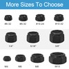 20PCS 5/16"-18 Lock Nuts,304 Stainless Steel,Black Oxide Nylon Insert Locknuts