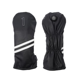 Bliss Golf Magnetic Driver Headcover | Premium PU Leather | Powerful Magnet Attaches to Golf Carts and Clubs | Never Lose Your Headcover Again | Stylish and Convenient | (Black)