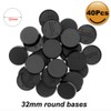 60pcs 32mm Plastic Bases for Table Games Wargames Model Bases