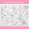 HOWAF Paper Tablecloth for Colouring Easter, Colouring Tablecloth Easter Colouring
