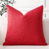 Artscope Linen Cushion Covers Set of 1 Decorative Square Pillowcase