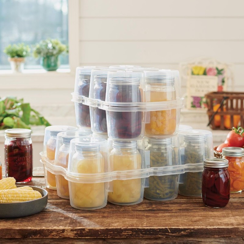 Canning SafeCrate, Holds 6 Quart Jars (946 ml), Easy Transport,