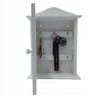 Wooden World Wooden Key Cabinet with Door and 6 Hooks