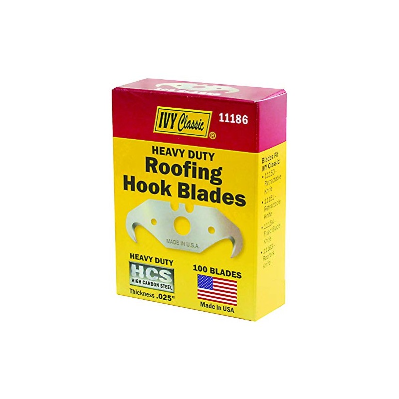 IVY Classic 11186 Heavy Duty Roofing Hook Blades, 100-Pack