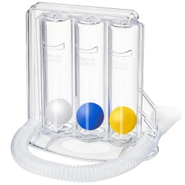 Youmang 3-Ball Incentive Spirometer Lung Exerciser - Adjustable Breathing Trainer for Post-Surgery Recovery, Respiratory Muscle Strengthening (600-1200 cc/sec)