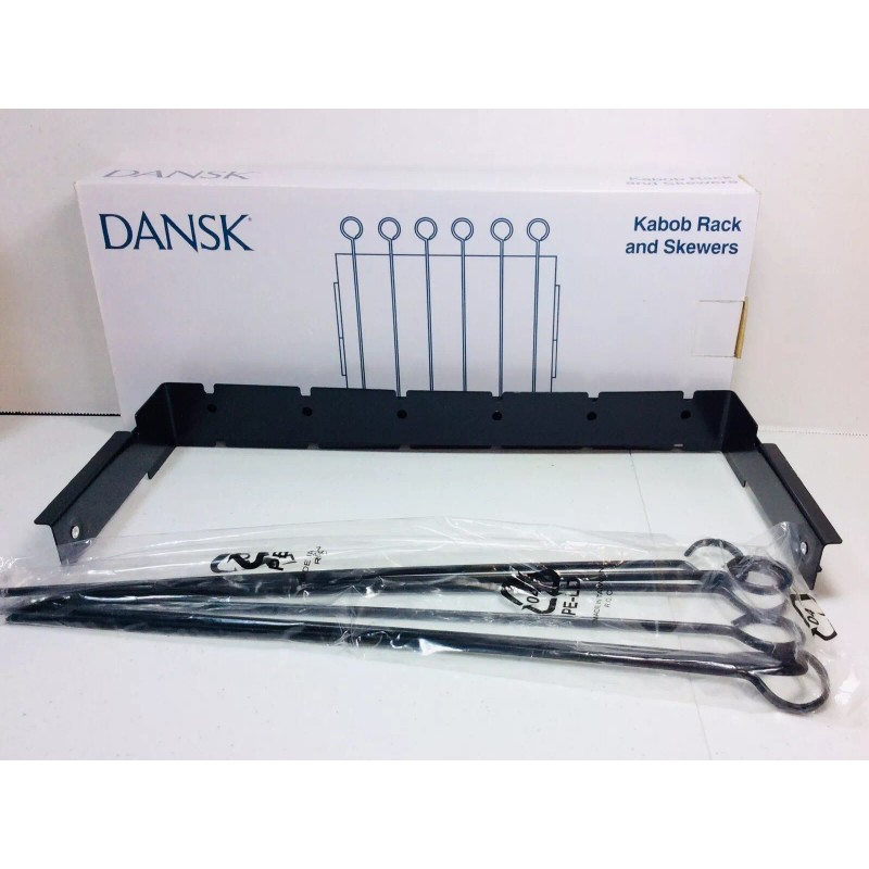 Dansk Kabob Folding Rack With Six 14” Long Skewers For