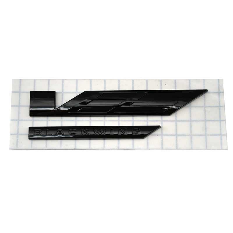 V-Blackwing Emblem V-Series Black Out Blackwing Badge Chicklet V Logo