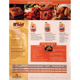 Whirl Admiration Pro-Fry Liquid Shortening Oil for Frying, 8 Pound
