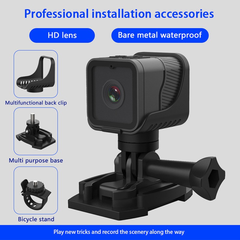 WiFi Action Camera 1080P IP68 Waterproof 256G Expand Portable Small