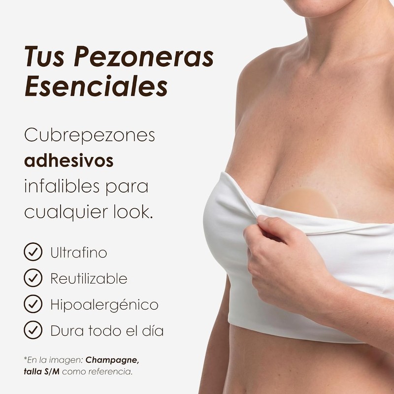 NEATS Cubrepezones para Mujeres, Pétalos de Pecho de Silicona Reutilizables,