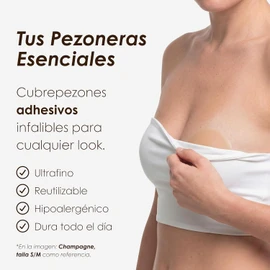 NEATS Cubrepezones para Mujeres, Pétalos de Pecho de Silicona Reutilizables, Adhesivos e Invisibles