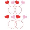 Aiffort 4Pcs Heart Headband Heart Shaped Headbands Valentine's Day Headbands