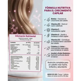 Gelasimi Con Biotina Crecimiento De Cabello 30 Tab                                                                                                    