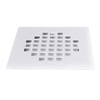Westbrass D206-SQG-50 4-1/4" Square Shower Drain Cover, Powder Coat White