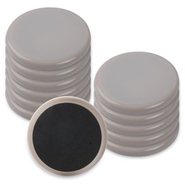 YIEMI Furniture Sliders,7" Round Table and Chair Leg Sliding Pad for Easy Moving on Carpet Hardwood (12pcs)