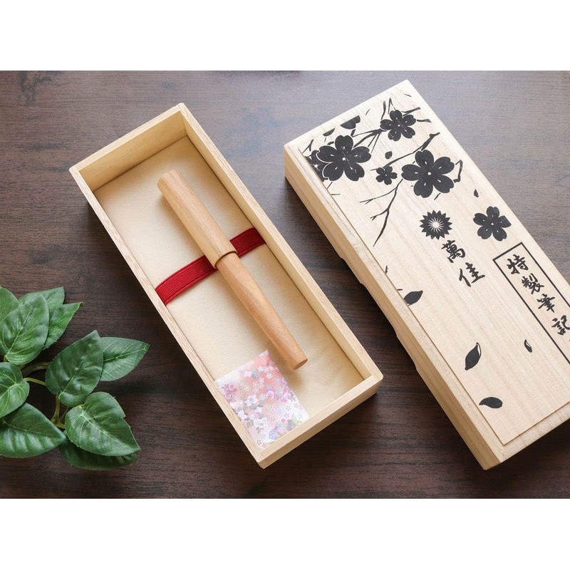 WANCHER World Tree Fountain Pen, Olive Wood Axis, Carefully Selected