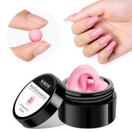 RARJSM Solid Builder Nail Gel,Pink Purple Solid Building Gel Nail Extension Gel Non-Sticky Hand Modeling Gel for Nail Art Manicure 3D Sculpture Modeling Extend Gel Nail Art DIY for Home Salon 15g