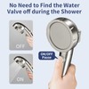 HANLIAN High Pressure Shower Head with Pause Button, 3 Spray