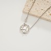 Sylph Dainty Silver Pendant Necklace for Women Statement Elegant Four-pointed