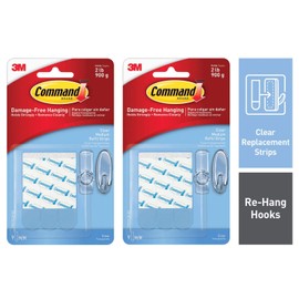 Clear Medium Refill Strips, 2 Pack