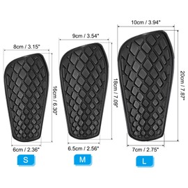 PATIKIL Soccer Shin Guards, Size M EVA Cushion Protection Sport Protective Pad for Youth Adult, Black