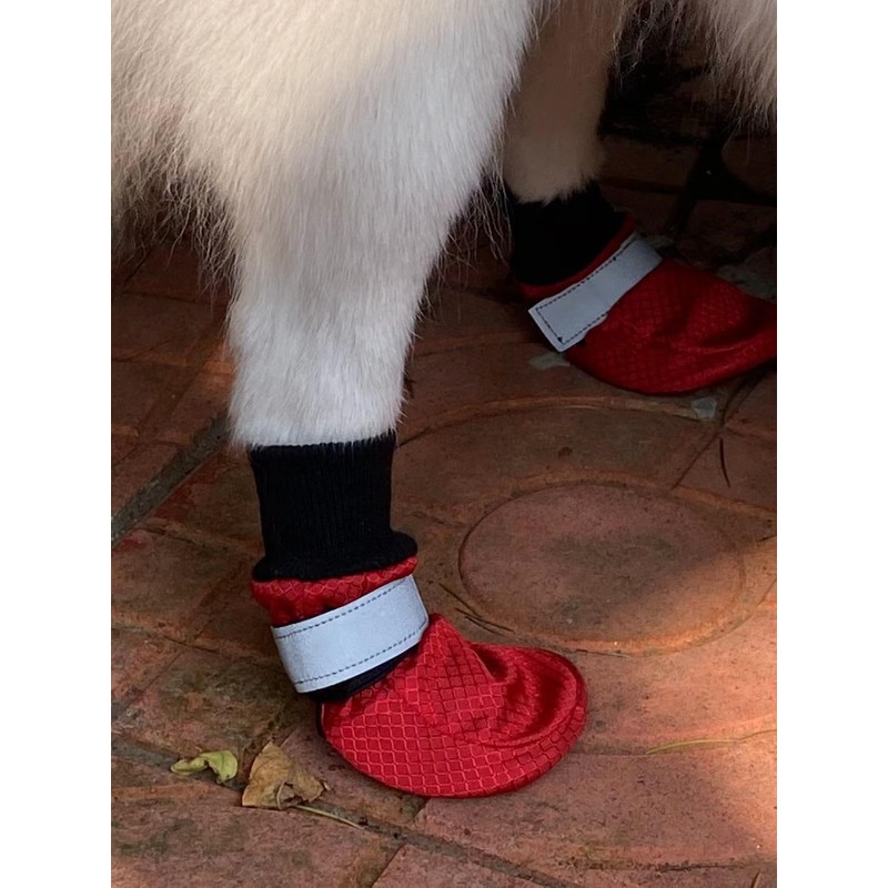 LONSUNEER Winter Paw Protector Dog Boots for Large Dogs, Waterproof