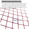 DOURR Badminton Tournament Net with Rope Cable (20 FT x