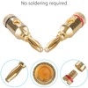 RUNCCI-YUN Banana Plug, Gold-Plated, High-End Banana Plug, Solder Banana Plug,