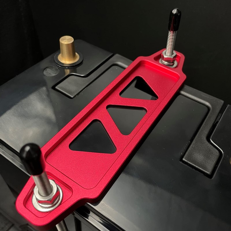 ARONOVA Battery Hold Down Sets,With Billet Aluminum Battery Tie Down