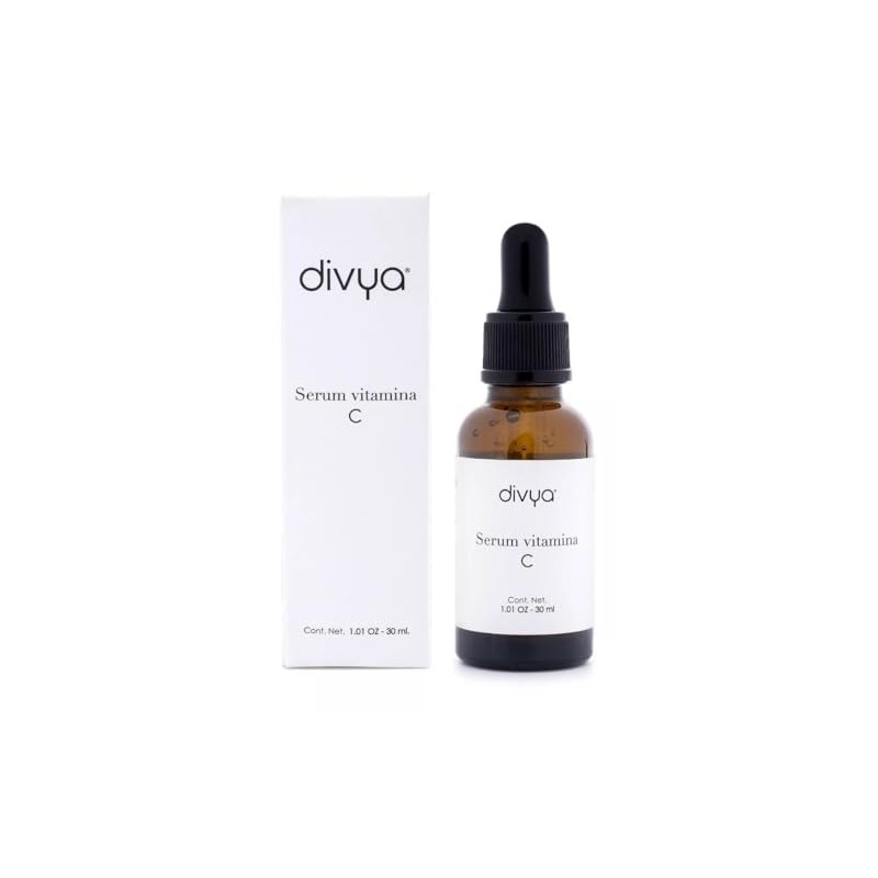 DIVYA l Serum Vitamina C, Ácido Hialurónico y Colágeno, Hidratación,