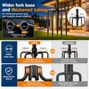 2 Pack String Light Poles for Outside, Christmas Light Hanger