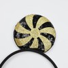 Batsysm Black&Golden Mouse Ear Headband, Pinwheel Sequins Hairband Party Headwear