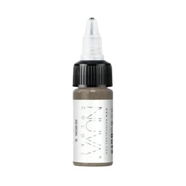 Nuva Colors Eyebrow Pigment - Eyebrow Makeup, Heal True to Tone, High Retention, Elevate Your Game with Premium, Safety, and Stunning Results (Ash Brown, 1/2 oz)