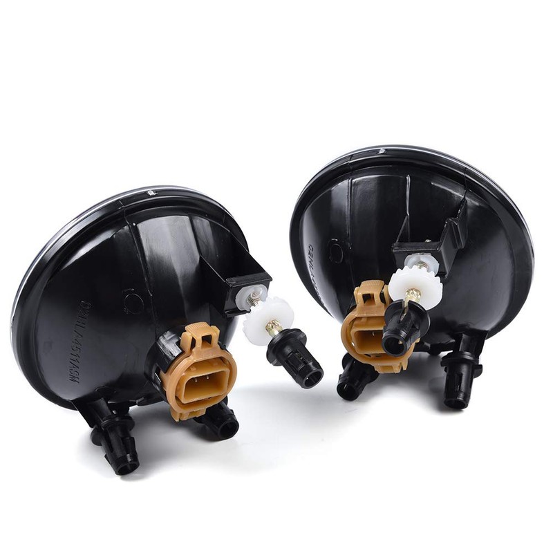 G-PLUS One Pair Clear Lens Driving Fog Light Lamps w/Chrome