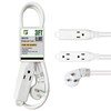 EP Low Profile 3 Ft Flat Plug Extension Cord -