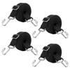 Cozlly Pack of 4 Tensioning Straps with Hooks, Elastic Adjustable,
