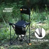 PORTAL Extra Large Quick Folding Tripod Stool with Backrest Fishing