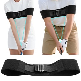 BracNova Adjustable Golf Swing Training Aid-Swing Correcting Arm Band, Fix Chicken Wing- Enhance Muscle Memory for All Skill Levels, Golf Swing Trainer for Right & Left-Handed（Size Range Fits Most）