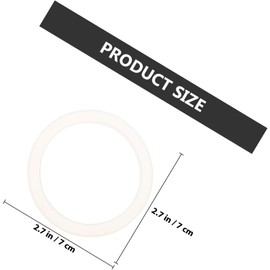 IMIKEYA Anillos de Sellado de Silicona Reutilizables Fáciles de Limpiar 20 Color Blanco para Tarros de Boca Ancha Ideales para Refrigeradores y Congeladores